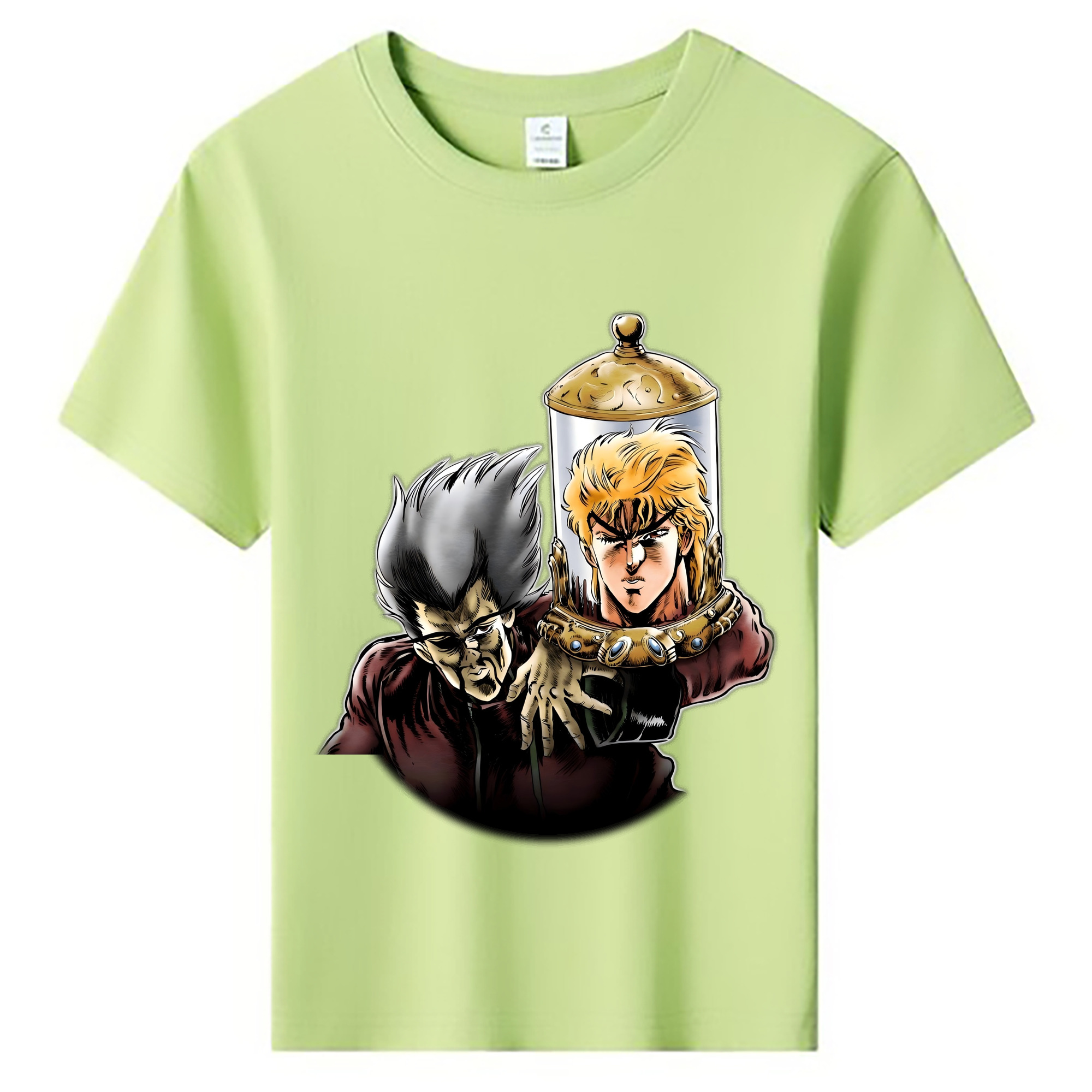 （画像用） ジョジョの奇妙な冒険 ディオ?ブランドー JoJo's Bizarre Adventure Dio Brando 綿100％キッズTシャツ（フロントプリント）